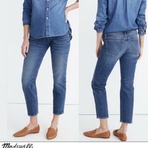 Madewell Maternity Classic Straight Raw Hem Jeans